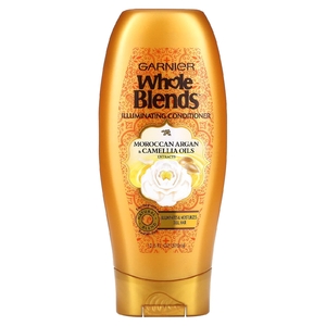 Garnier, Whole Blends, кондиционер для придания блеска, «Экстракты масел камелии и марокканской арганы», 370 мл