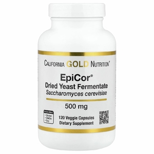 California Gold Nutrition, Epicor®, сухой дрожжевой ферментат, 500 мг, 120 растительных капсул