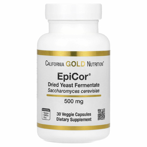 California Gold Nutrition, EpiCor, сухой дрожжевой ферментат, 500 мг, 30 растительных капсул