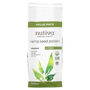Nutiva, органический конопляный протеин, с высоким содержанием клетчатки, 851 г (30 унций)