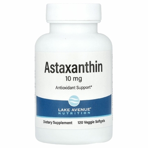 Lake Avenue Nutrition, астаксантин, 10 мг, 120 вегетарианских капсул