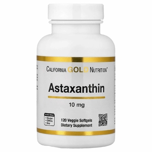 California Gold Nutrition, астаксантин, 10 мг, 120 вегетарианских капсул
