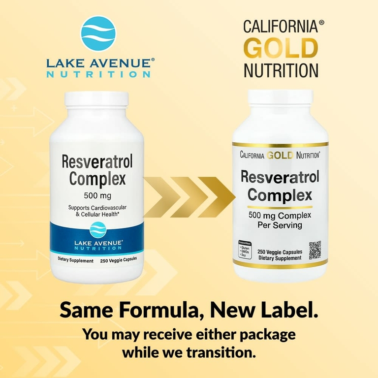 California Gold Nutrition, комплекс ресвератрола с экстрактом виноградных косточек, экстрактом красного вина и транс-ресвератролом, 250 вегетарианских капсул