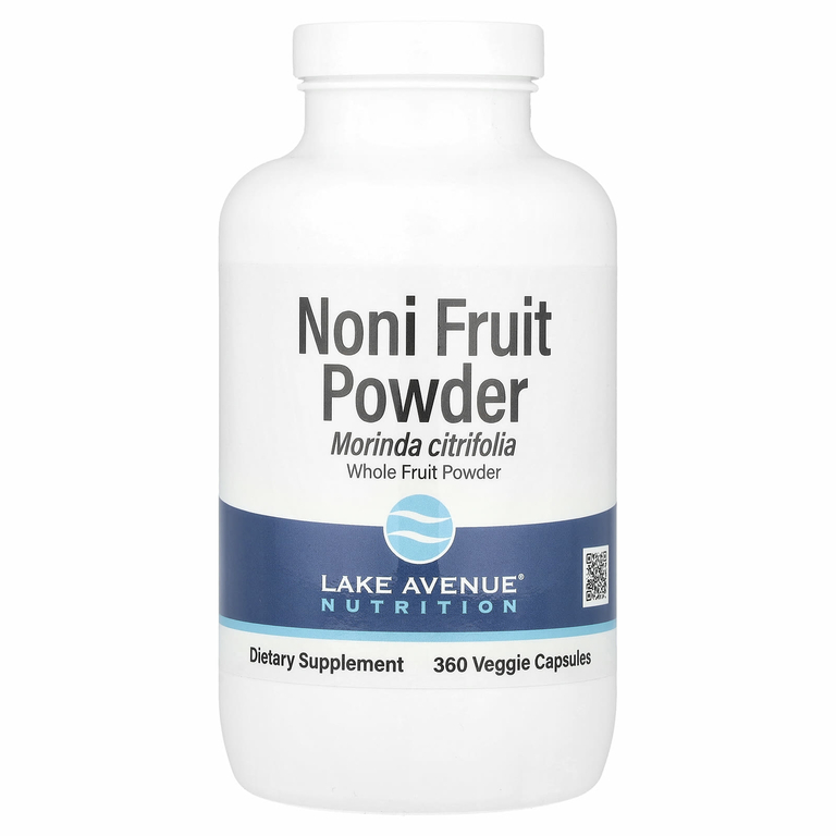 Lake Avenue Nutrition, Порошок из плодов нони, 1300 мг, 360 вегетарианских капсул (650 мг на капсулу)