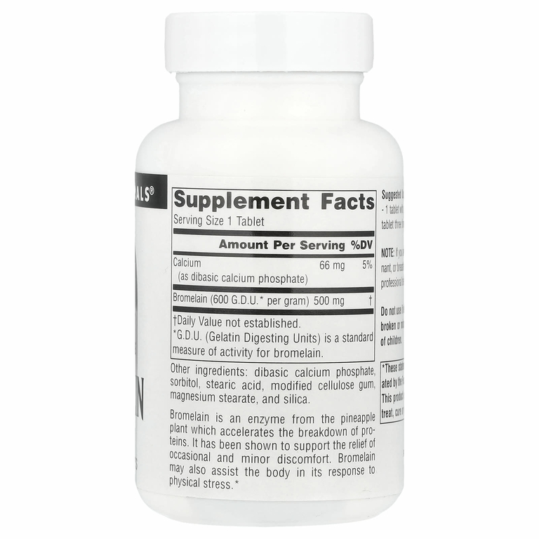 Source Naturals, Бромелаин 600 ГДУ / г, 120 таблеток