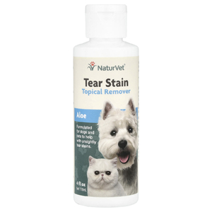 NaturVet, Tear Stain, средство для местного удаления, алоэ, для собак и кошек, 118 мл (4 жидк. унц.)