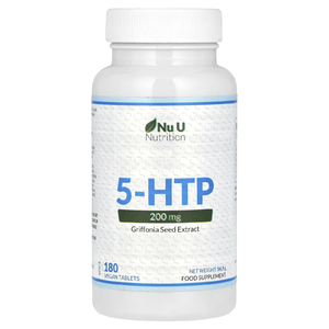 Nu U Nutrition, 5-гидрокситриптофан, 200 мг, 180 растительных таблеток (Товар снят с продажи) 