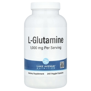 Lake Avenue Nutrition, L-глютамин, 1000 мг, 240 растительных капсул
