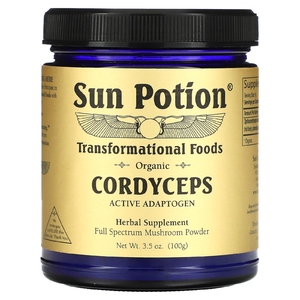 Sun Potion, органический порошок из гриба кордицепс, 100 г (3,5 унции)