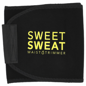 Sports Research, Sweet Sweat®, триммер для талии, большой размер, черный и желтый, 1 пояс