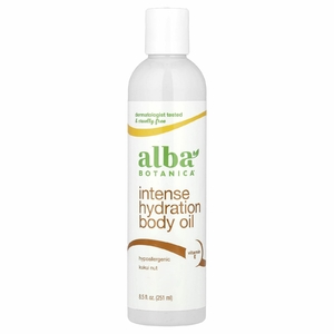 Alba Botanica, Гавайское масло для тела, Орех кукуй, 8,5 жид. унций (251 мл)