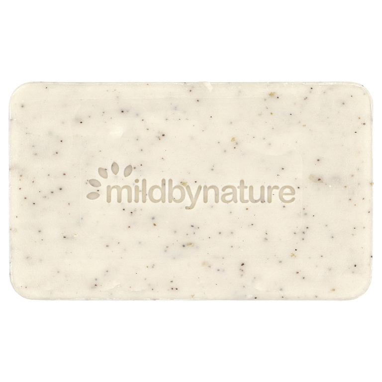 Mild By Nature, отшелушивающее мыло, с маслами марулы, таману и ши, без запаха, 141 г (5 унций)