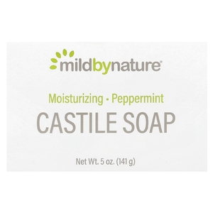 Mild By Nature, кастильское кусковое мыло, с ароматом перечной мяты, 141 г (5 унций)