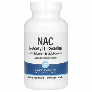 Lake Avenue Nutrition, N-ацетил-L-цистеин, 600 мг, 120 растительных капсул