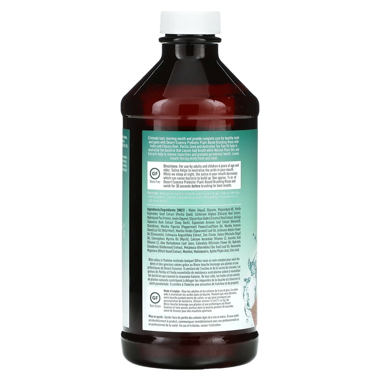 Desert Essence, Пребиотическое ополаскиватель на растительной основе, мята, 467 мл (15,8 жидк. Унции)