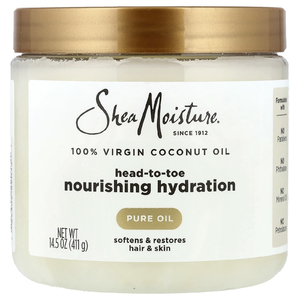 SheaMoisture, 100% кокосовое масло первого отжима, 411 г (14,5 унции)