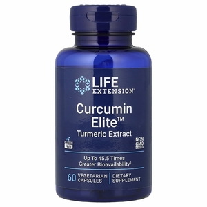 Life Extension, Curcumin Elite™, экстракт куркумы, 60 вегетарианских капсул