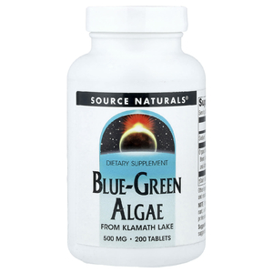 Source Naturals, сине-зелёные водоросли, 500 мг, 200 таблеток