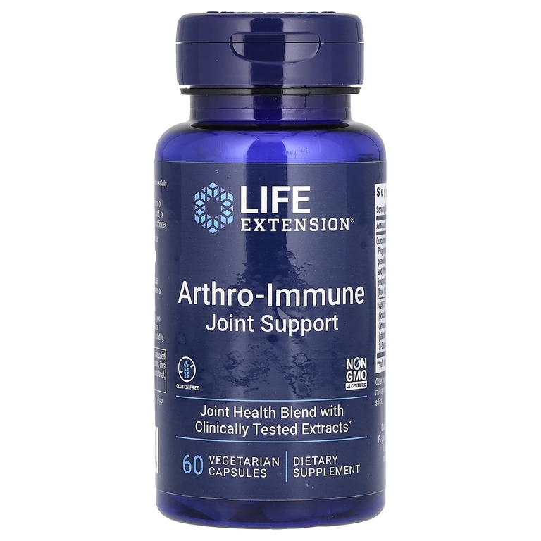 Life Extension, Arthro-Immune, поддержка суставов, 60 растительных капсул