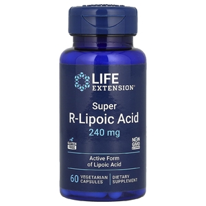 Life Extension, супер R-липоевая кислота, 240 мг, 60 вегетарианских капсул