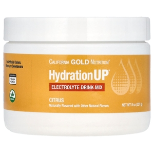 California Gold Nutrition, HydrationUP®, смесь для приготовления напитка с электролитами, с цитрусовым вкусом, 227 г (8 унций)