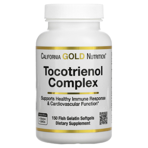 California Gold Nutrition, комплекс токотриенолов, витамин Е и смешанные токотриенолы, 150 капсул из рыбьего желатина