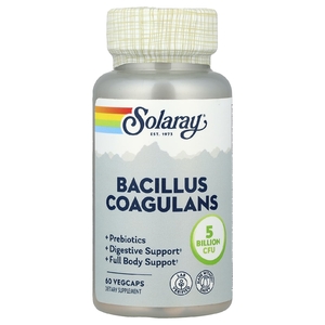 Solaray, бактерии бациллус коагуланс (Bacillus coagulans), 60 капсул VegCap
