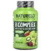 NATURELO, комплекс витаминов группы B со смесью фруктов и овощей, с коэнзимом Q10, 120 вегетарианских капсул