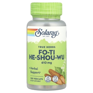 Solaray, True Herbs, Fo-Ti He-Shou-Wu, 610 мг, 100 растительных капсул