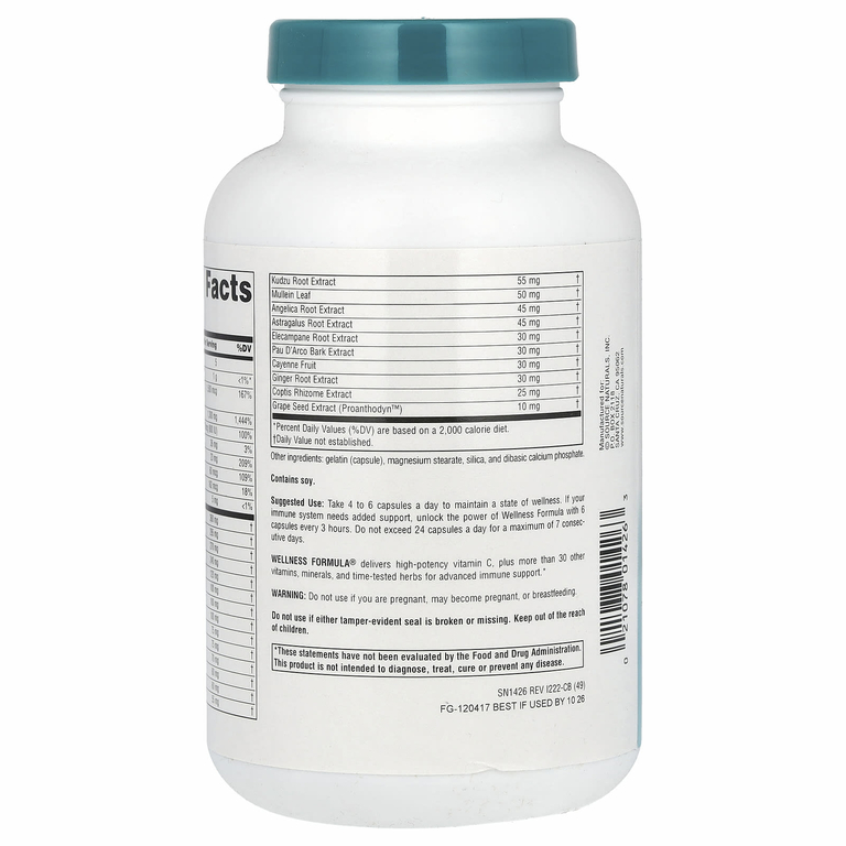 Source Naturals, Wellness Formula, улучшенная иммунная поддержка, 240 капсул