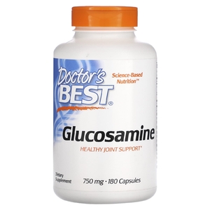 Doctor's Best, сульфат глюкозамина, 750 мг, 180 капсул